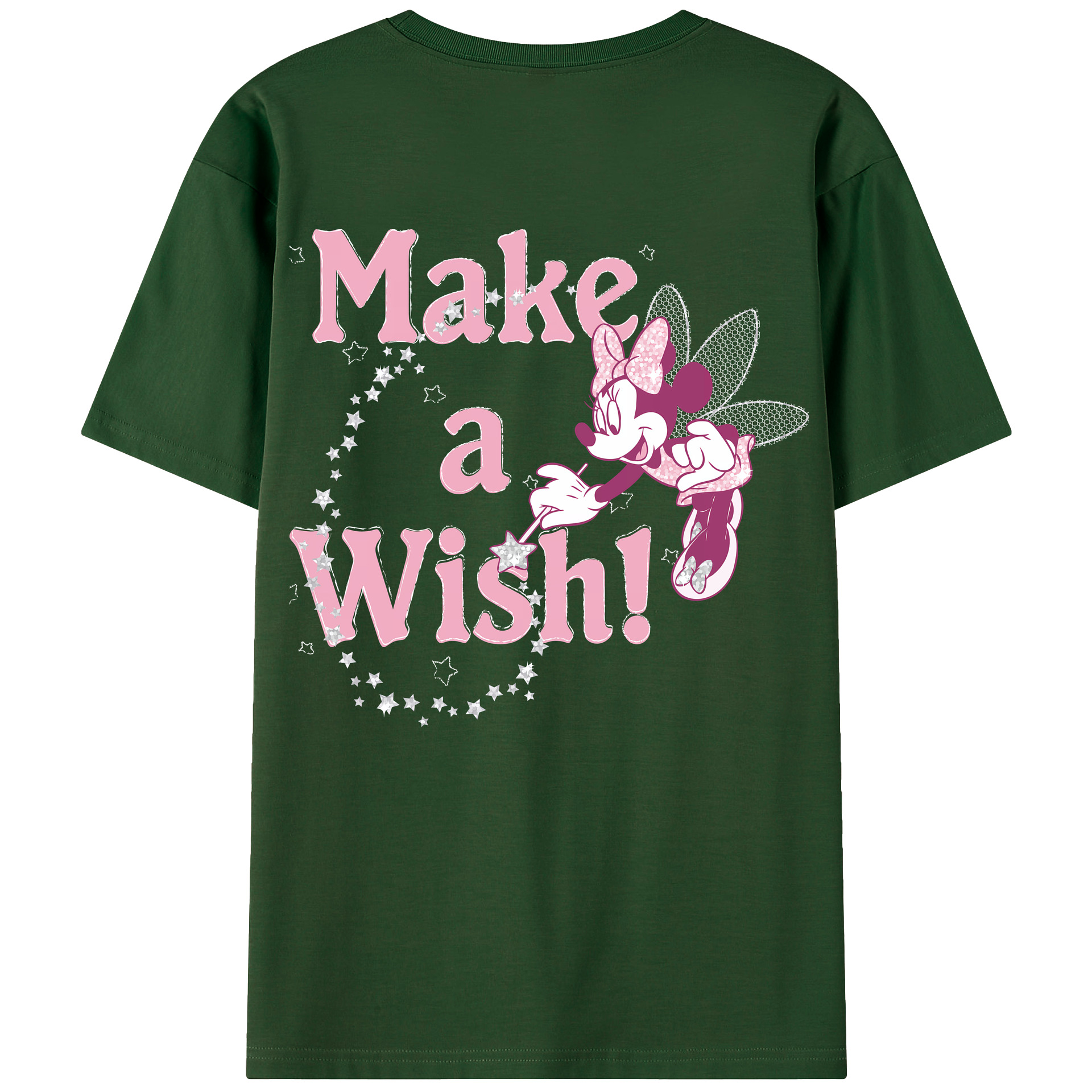 （画像用） ミッキーマウス Mickey Mouse 綿100％半袖Tシャツ（背面プリント）